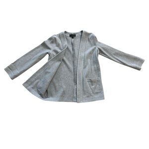 J. Crew Gray Open Front Cardigan